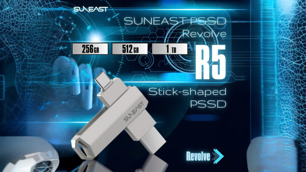 SUNEAST Revolve R5 – Ổ cứng SSD di động nhỏ gọn, kết nối nhanh, lưu trữ thông minh